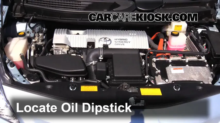 2012 Toyota Prius V 1.8L 4 Cyl. Oil Check Oil Level